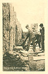 Cork - Blarney - Kissing the Blarney Stone
(old b/w Irish photo)