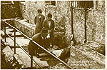 Cork - Blarney - Kissing the Blarney Stone
(old b/w Irish photo)