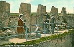 Cork - Blarney - Kissing the Blarney Stone
(old colour Irish photo)