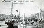 Cork - Cork City - S.S. Inniscarra arriving in Cork
(old b/w Irish photo)