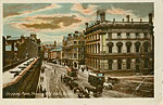 Derry - Derry City - Shipquay Place Showing City Walls
(old colour Irish photo)