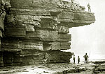Donegal - Fishing at Muckish Cliffs
(old Ireland photograph)