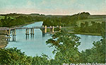 Fermanagh - Enniskillen - River Erne at Enniskillen
(old colour Irish photo)