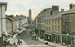 Fermanagh - Enniskillen - Town Hall and Church Street
(old colour Irish photo)