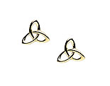 14K Trinity Knot Design Celtic Stud Earrings
(14K Yellow Gold)