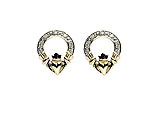14K Gold & 0.5CT Diamond Earrings
(Claddagh Design Irish Handcrafts)