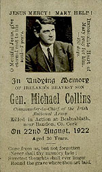 Michael Collins - Memorial Card
(reproduction)