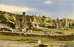 Meath - Mellifont - Mellifont Abbey, Boyne Abbey
(old colour Irish photo)