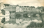 Roscommon - Boyle - b/w Bridge and River
(old colour Irish photo)