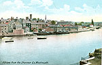 Westmeath - Athlone - from the Shannon
(old colour Irish photo)