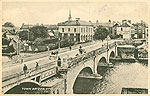 Westmeath - Athlone - Town Bridge b/w
(old b/w Irish photo)