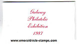 Ireland 1987 Galway Philatelic Exhibition Souvenir Bklt