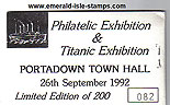 Ireland 1992 Portadown Philatelic Exhib. Souvenir Bklt
