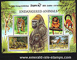 Ireland 1998 Stampa Exhibition Overprint Min Sht Mnh
