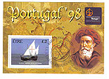 Ireland 1998 Stampa Exhibition Overprint Min Sht Used