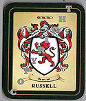 Russell Family Irish Heraldic Coasters
(Russell Crest (2 coasters per set))
