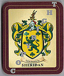 Sheridan Family Irish Heraldic Coasters
(Sheridan Crest (2 coasters per set))