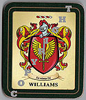 Williams Irish Family Irish Heraldic Coasters
(Williams Crest (2 coasters per set))