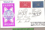 Ireland 1963 Fdc Europa First Day Cover (purple Emblem)