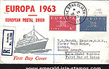 Ireland 1963 Fdc Europa Reg. First Day Cover (ship)
