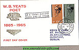 Ireland 1965 Fdc Wb Yeats Poet Birth Centenary (books)