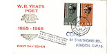 Ireland 1965 FDC Poet Yeats
(illustrated design)