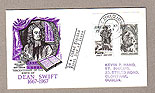 Ireland 1967 Fdc Dean Swift (philart Postcard)