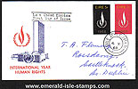 Ireland 1968 Fdc Year Of Human Rights (un Building)rare
