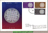 Ireland 1970 Fdc Europa Harp Cover Club Le Brocquy