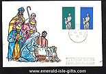 Ireland 1971 Fdc First Christmas Issue (harp)