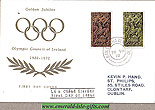 Ireland 1972 Fdc Olympic Council Of Ireland (harp)