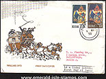 Ireland 1973 Christmas Illus. First Day Cover (harp)