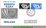 Ireland 1973 Fdc Europa First Day Cover (cept Emblem)