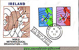 Ireland 1973 Fdc World Meteorological Orgn (irish Map)