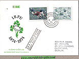 Ireland 1974 Fdc Irish Rugby Union Centenary (harp)
