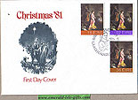Ireland 1981 Fdc Christmas First Day Cover (whyte)