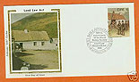 Ireland 1981 Fdc Land Law Act Silk Cachet (colorano)