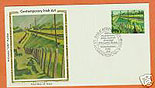 Ireland 1981 Fdc Wiilliam Leech Silk Cachet (colorano)
