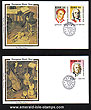 Ireland 1985 Fdc Music Year 2 Colorano Silk Cachets