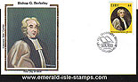 Ireland 1985 Fdc Bishop George Berkeley Colorano Silk