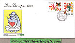 Ireland 1987 Fdc Love Stamps First Day Cover (an Post)