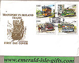Ireland 1987 Fdc Irish Trams First Day (cork Coins)