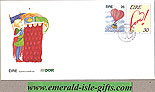 Ireland 1990 Fdc Love Stamps First Day Cover (an Post)