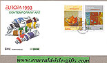 Ireland 1993 Fdc Europa: Contemporary Art (an Post)