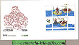 Ireland 1994 Fdc Europa: Discoveries Min Sheet(an Post)