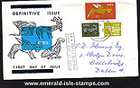 1974 Ireland Fdc Gerl 4th Def Series Mix Values (blue)
