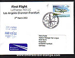 Ireland 2002 Ffc Los Angeles To Frankfurt Via Shannon