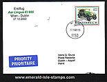 Ireland 2002 Ffc Vienna Wien To Dublin Aer Lingus