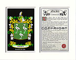 Ahern Family Crest and Name History
(mounted or framed)