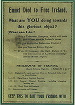 Irish Volunteers Recruitment Poster (1915)
(The force behind Easter Rising)